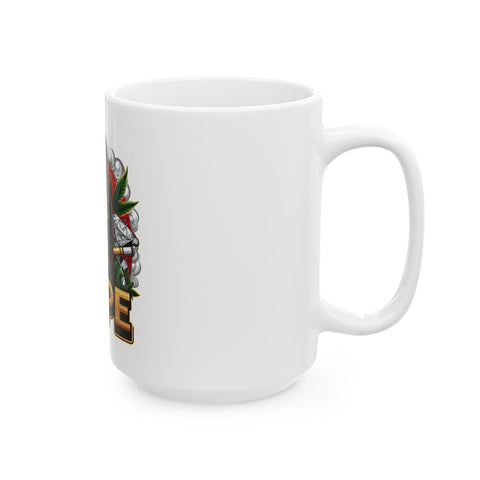 Dope Vibes Ceramic Mug - Stylish 11oz & 15oz Coffee Cup for Trendy Sippers