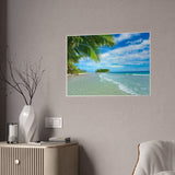 Tropical Beach Gloss Poster - Scenic Wall Art for Home Decor