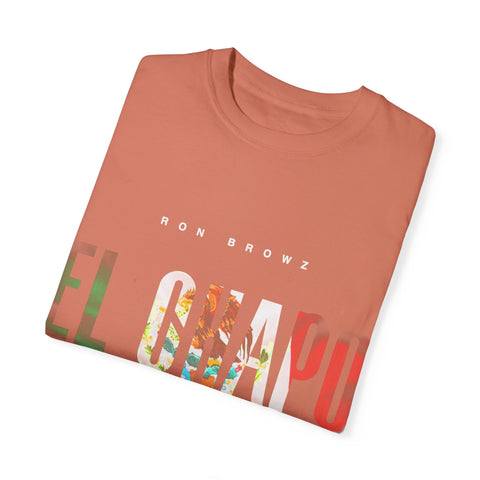 Unisex Garment-Dyed T-Shirt with 'EL CHAPU' Design - Casual Vibe, Perfect for Everyday Wear