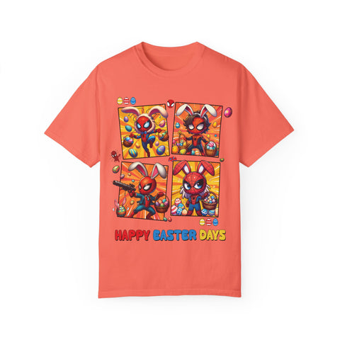 Kids' Easter Spider Bunny T-Shirt - Fun and Colorful Design