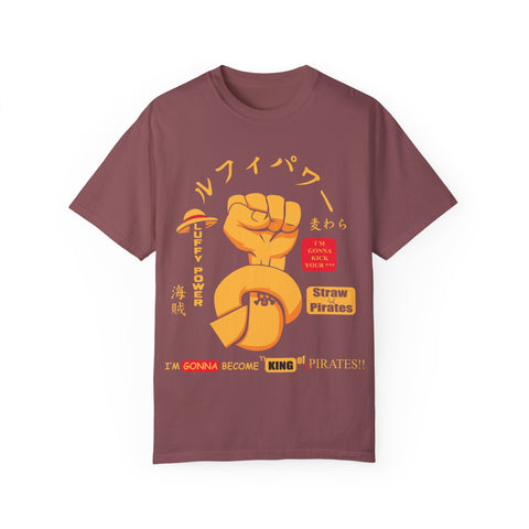 Unisex Luffy Power Graphic T-Shirt - King of Pirates Design