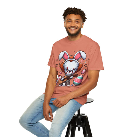 Easter Bunny Rock Star T-Shirt - Unisex Garment-Dyed Tee