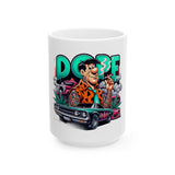 Dope Cartoon Mug - Retro Style Ceramic Coffee Cup (11oz & 15oz)