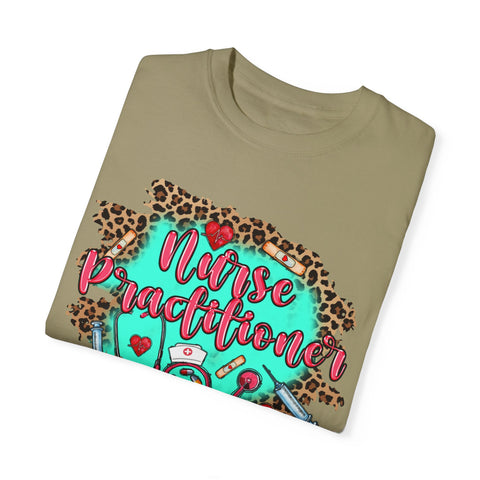 Norse Practitioner T-Shirt - Unisex Garment-Dyed Tee with Leopard Print Design