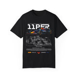 Racing-Inspired Unisex Garment-Dyed T-Shirt - 11P23 Design