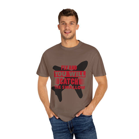 Catch the Swallow T-Shirt - Unisex Garment-Dyed Tee for Adventurers