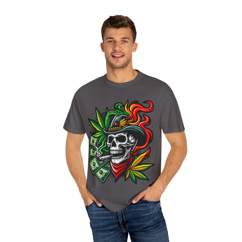 Skull & Smoke T-Shirt | Cool Unisex Graphic Tee for Music Lovers, Festival Wear, Street Style, Gift Idea, Vibrant Design