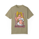Anime-Inspired Unisex Garment-Dyed T-Shirt - Playful Manga Design