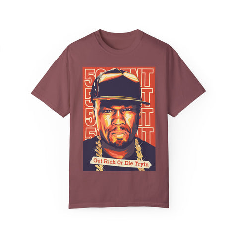 Get Rich or Die Tryin' Unisex Garment-Dyed T-Shirt - Hip Hop Inspired Apparel