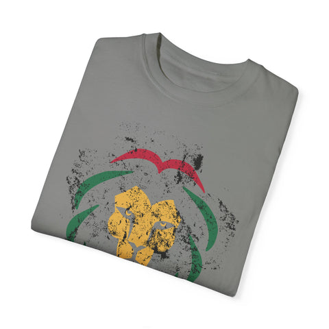 Reggae Lion Unisex Garment-Dyed T-Shirt - I Red I Blood I Love