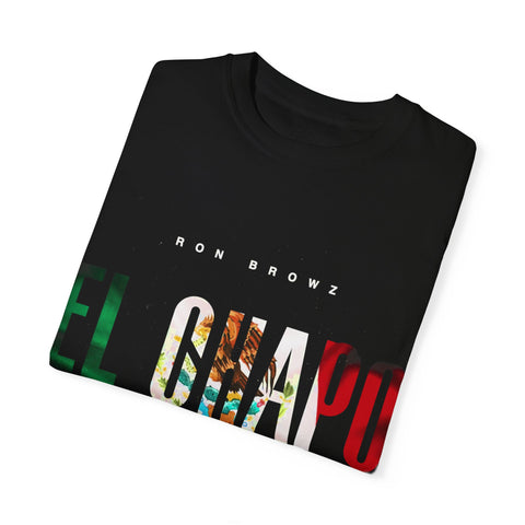Unisex Garment-Dyed T-Shirt with 'EL CHAPU' Design - Casual Vibe, Perfect for Everyday Wear