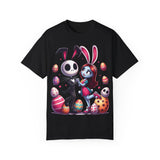 Easter-Themed Unisex T-Shirt with Bunny & Skeleton Print