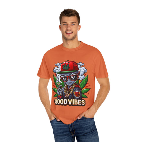 Good Vibes Unisex T-Shirt - Stylish Garment-Dyed Tee for Chill Moments