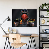 Cool Gorilla Art Print - Glossy Poster for Trendy Home Décor