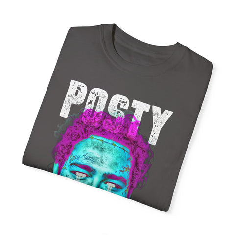 Posty Unisex Garment-Dyed T-shirt | Vibrant Vintage Style Tee for Music Lovers