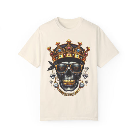 King Skull Graphic Unisex T-Shirt - Trendy Streetwear for Cool Casual Vibes