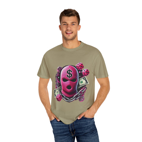 Unisex Garment-Dyed Graphic T-Shirt - Cash Rules Design