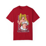 Anime-Inspired Unisex Garment-Dyed T-Shirt - Playful Manga Design