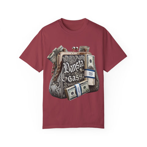 Gangsta Money Bag T-Shirt - Unisex Garment-Dyed Tee