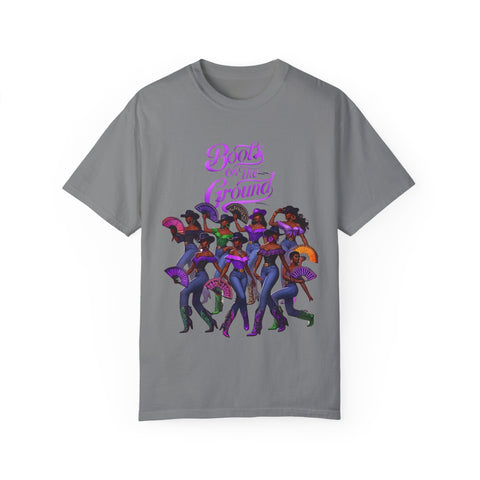 Empowering Women T-Shirt - Boots on the Ground Design - Unisex Garment-Dyed Tee