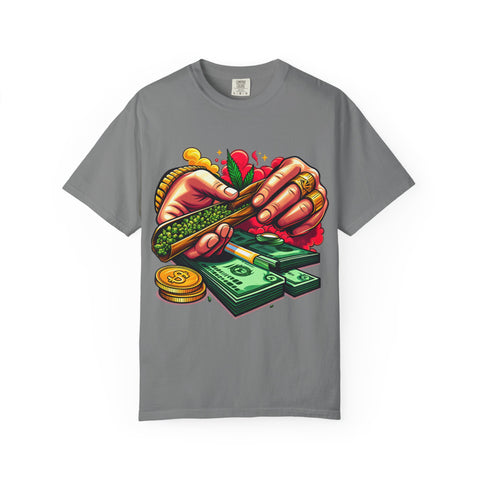 Cool Cannabis Money T-Shirt | Unisex Garment-Dyed Tee