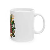 High AF Skeleton Ceramic Mug - 11oz & 15oz | Unique Gift for Smokers & Chill Lovers