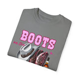 Unisex Garment-Dyed T-shirt - "Boots on the Ground" Country Vibe Tee