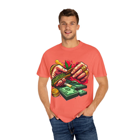 Cool Cannabis Money T-Shirt | Unisex Garment-Dyed Tee