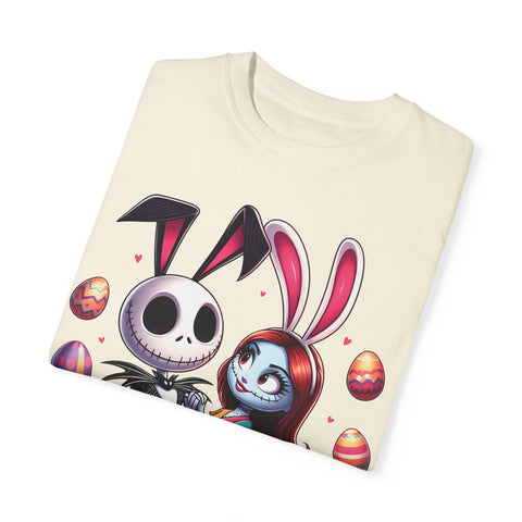 Easter-Themed Unisex T-Shirt with Bunny & Skeleton Print