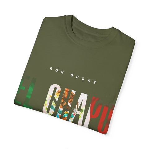 Unisex Garment-Dyed T-Shirt with 'EL CHAPU' Design - Casual Vibe, Perfect for Everyday Wear