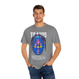 Travis Inspired Unisex Garment-Dyed T-Shirt - Retro Graphic Tee