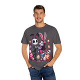 Easter-Themed Unisex T-Shirt with Bunny & Skeleton Print