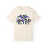 Boho Floral Graphic T-Shirt for Hippie Vibes – Rainbow RN Design