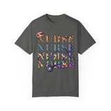 Colorful Nurse T-Shirt - Unisex Garment-Dyed Tee for Healthcare Workers