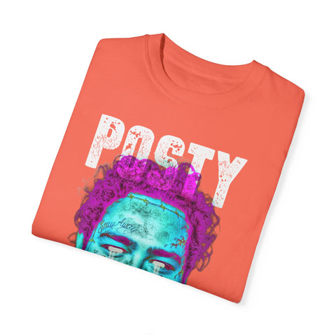 Posty Unisex Garment-Dyed T-shirt | Vibrant Vintage Style Tee for Music Lovers