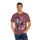 Easter-Themed Unisex T-Shirt with Bunny & Skeleton Print