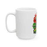 High AF Ceramic Mug - 11oz & 15oz | Unique Cannabis Design for Smokers & Chill Vibes