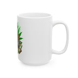 Stylish High Vibe Ceramic Mug - Skeleton Design (11oz & 15oz) for Coffee Lovers