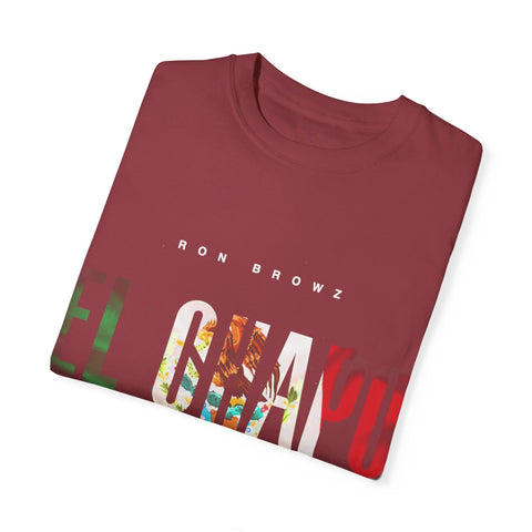 Unisex Garment-Dyed T-Shirt with 'EL CHAPU' Design - Casual Vibe, Perfect for Everyday Wear