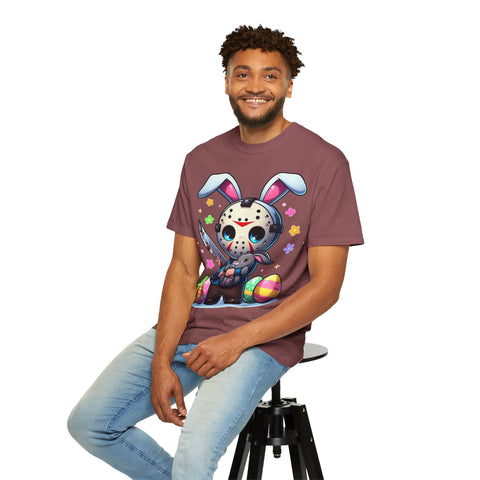 Cute Bunny Horror Unisex T-Shirt - Perfect for Easter Celebrations