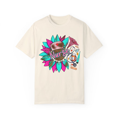 Colorful Nurse Appreciation T-Shirt - Garment-Dyed Unisex Tee