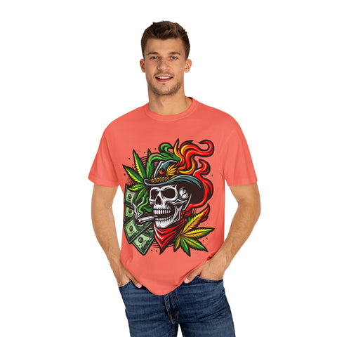 Skull & Smoke T-Shirt | Cool Unisex Graphic Tee for Music Lovers, Festival Wear, Street Style, Gift Idea, Vibrant Design