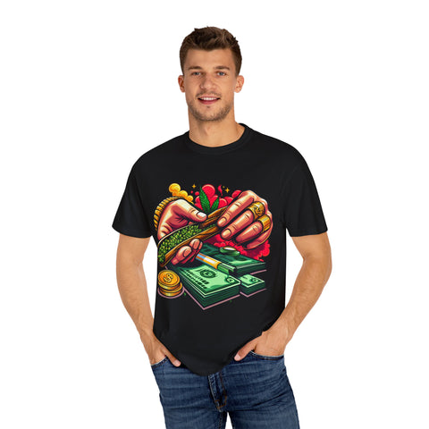 Cool Cannabis Money T-Shirt | Unisex Garment-Dyed Tee