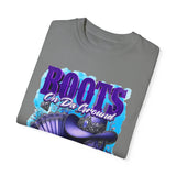 Unisex Garment-Dyed T-Shirt - "Boots On Da Ground" Graphic Tee