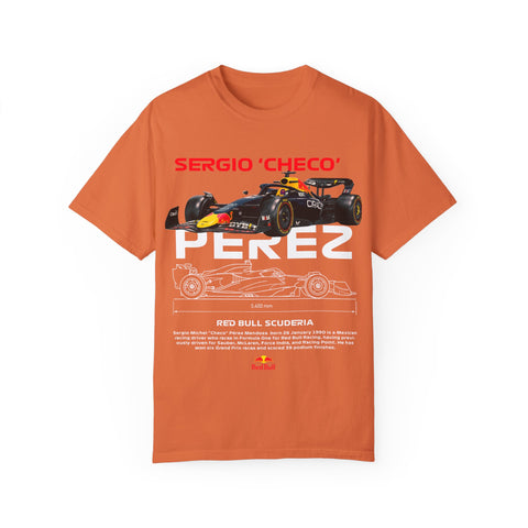 Sergio 'Checo' Perez Unisex Garment-Dyed T-Shirt - Red Bull Racing Fan Tee