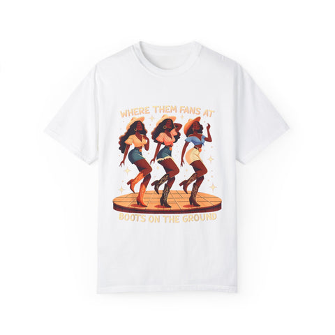 Women Empowerment Graphic T-Shirt - "Where Them Fans At"