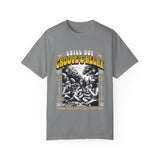 Chill Out Groove & Relax Unisex Garment-Dyed T-Shirt | Vintage Hippie Style