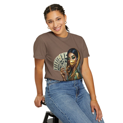 Stylish Woman with Money Graphic Unisex T-Shirt - Trendy Fashion Tee for Everyday Wear