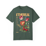 Ethereal Floral Unisex Garment-Dyed T-Shirt