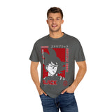 Unisex Garment-Dyed T-Shirt - Dark Future Saiyan Rose Design